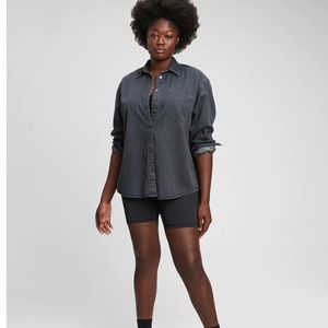 Gap Big Shirt Black Wash size Small NWT